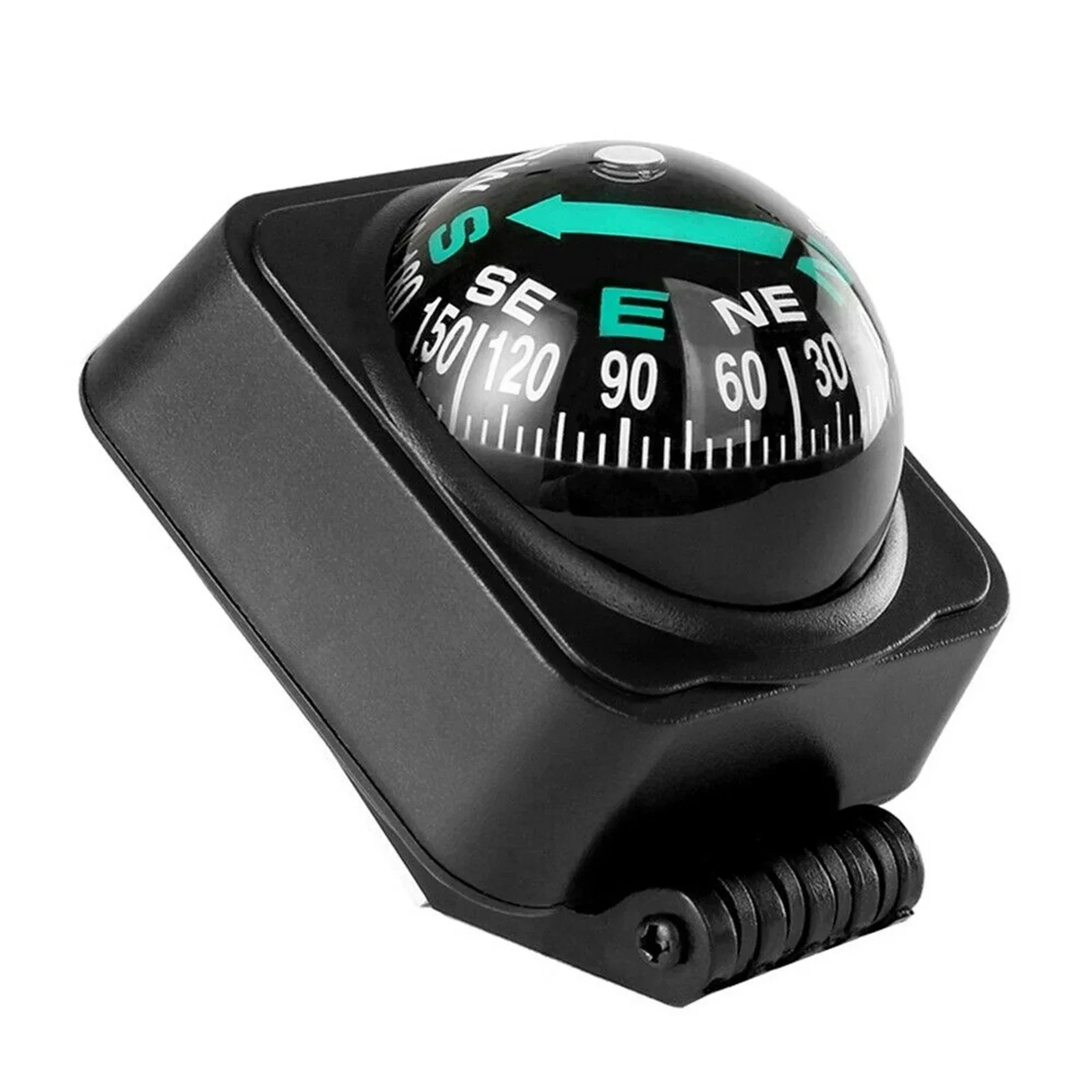 

Plastic Car Truck Marine Boat Navigation Outdoor Compass Folding Portable Dashboard Camping Equipment Ball Black For