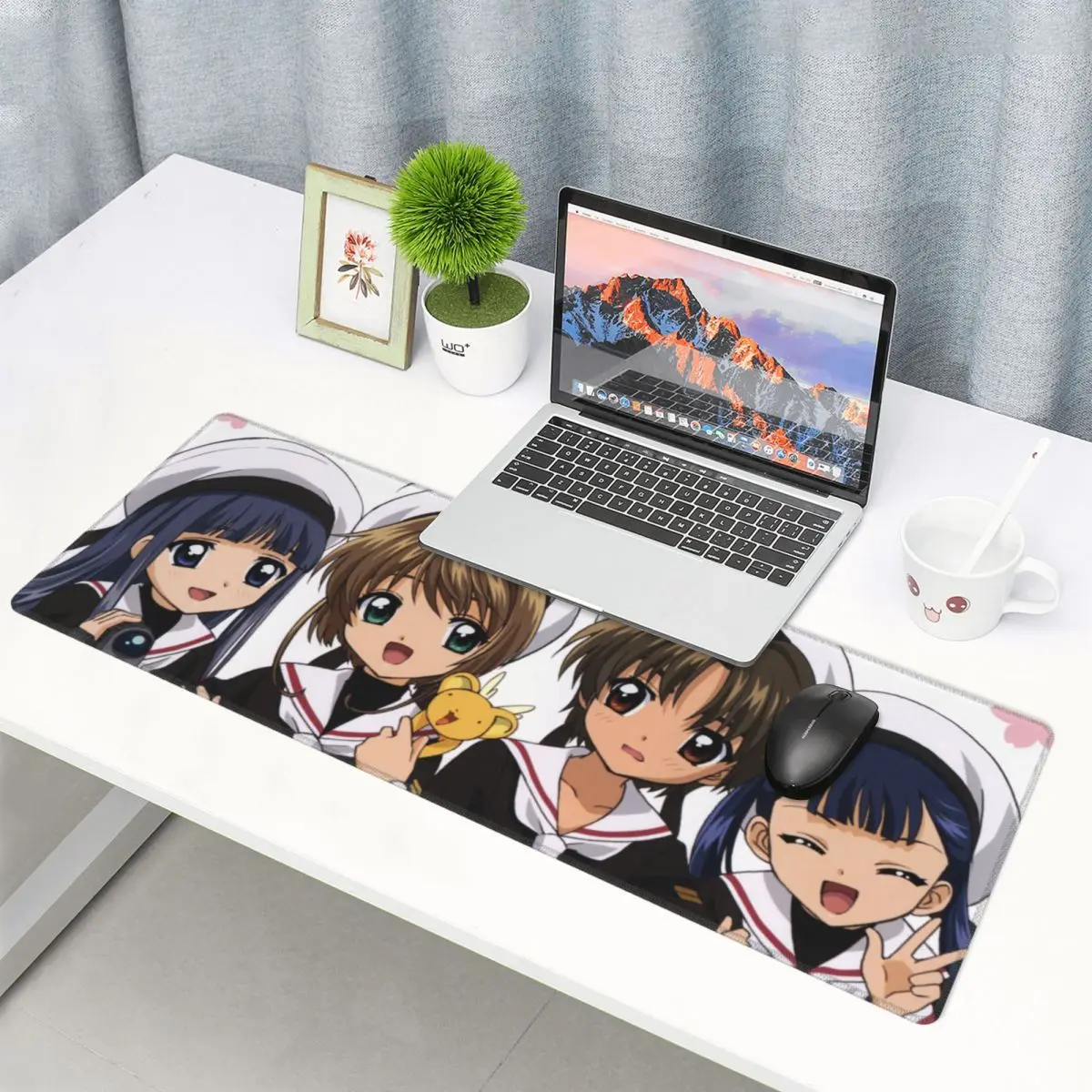 Большой коврик для мыши Cardcaptor Sakura Games PC Maiya аниме офисный винтажный резиновый