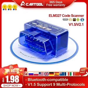 Супер OBD2 Мини ELM327 Bluetooth-совместимый V1.5 PIC18F25K80 Android PC ELM 327 1,5 25K80 OBD2 автомобильный диагностический сканер