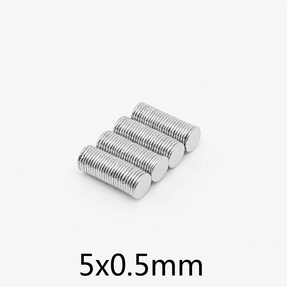 

100/200/500/1000/2000PCS 5x0.5 Mini Small Round Magnets N35 Circular Search Magnet 5x0.5mm Permanent NdFeB Magnets Disc 5*0.5
