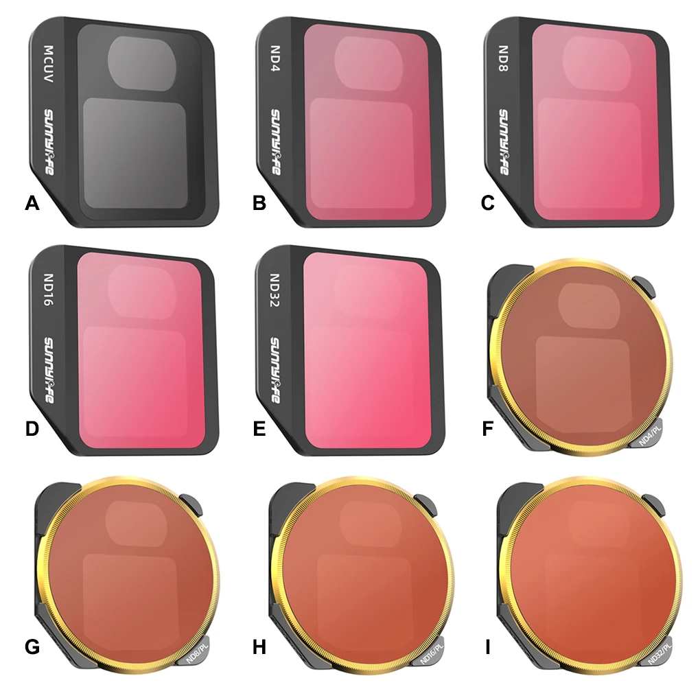 

Фильтр для камеры Sunnylife с футляром для переноски линзы для дрона с алюминиевой рамкой против царапин аксессуары для фотосъемки ND16/PL