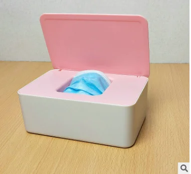 

Storage Box, Small Household Desktop Ditty-Bag Storage Rack with Lid for Masks Wet Tissues