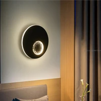 acrylic moon wall lamp for living room nordic luxury led crystal wall light modern adjustable eye protection lamp vintage decor