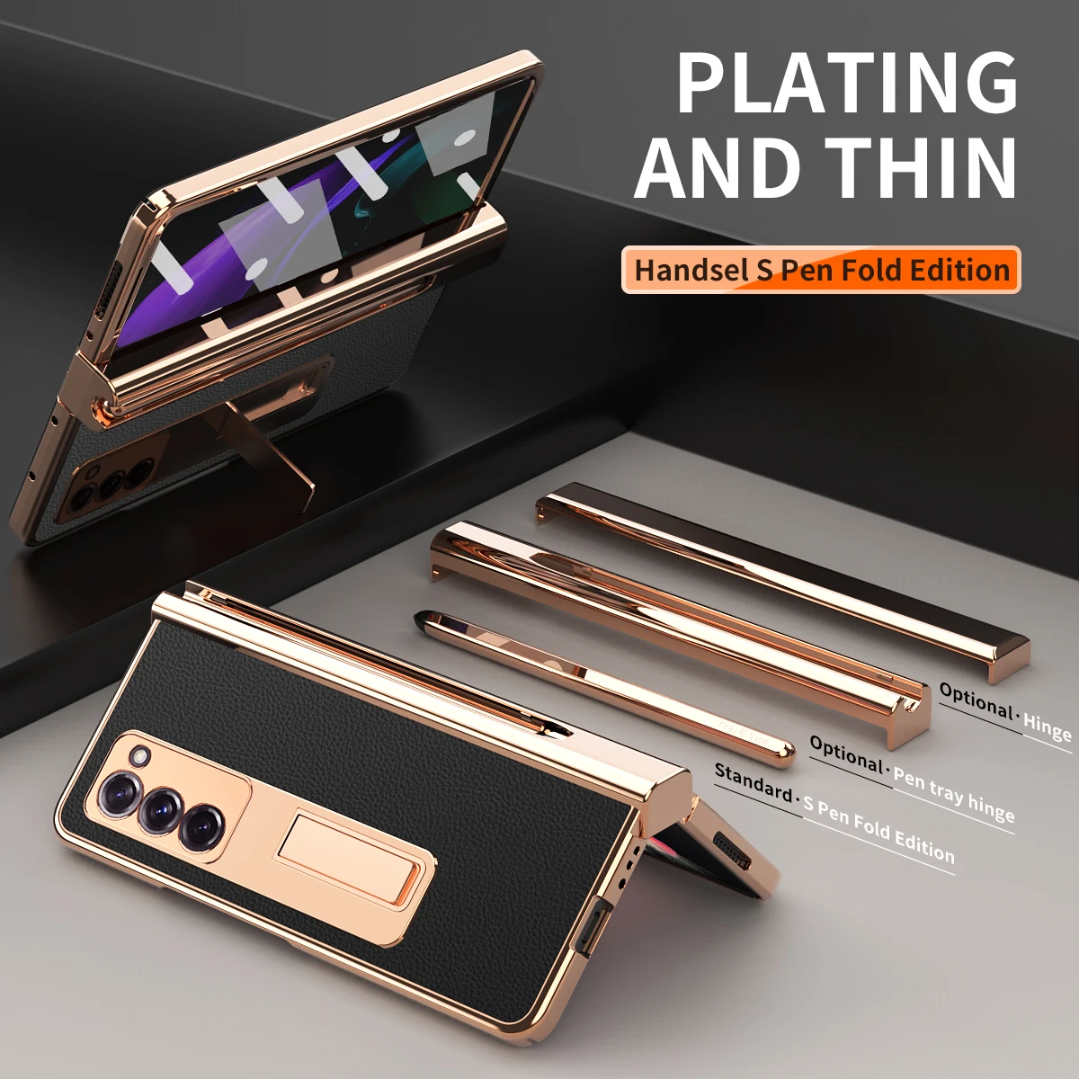 

Кожаный чехол с защитой от падения для Samsung Galaxy Z Fold 4 3 Fold4 5G Fold2 Fold3 Fold 2, стеклянная защитная пленка