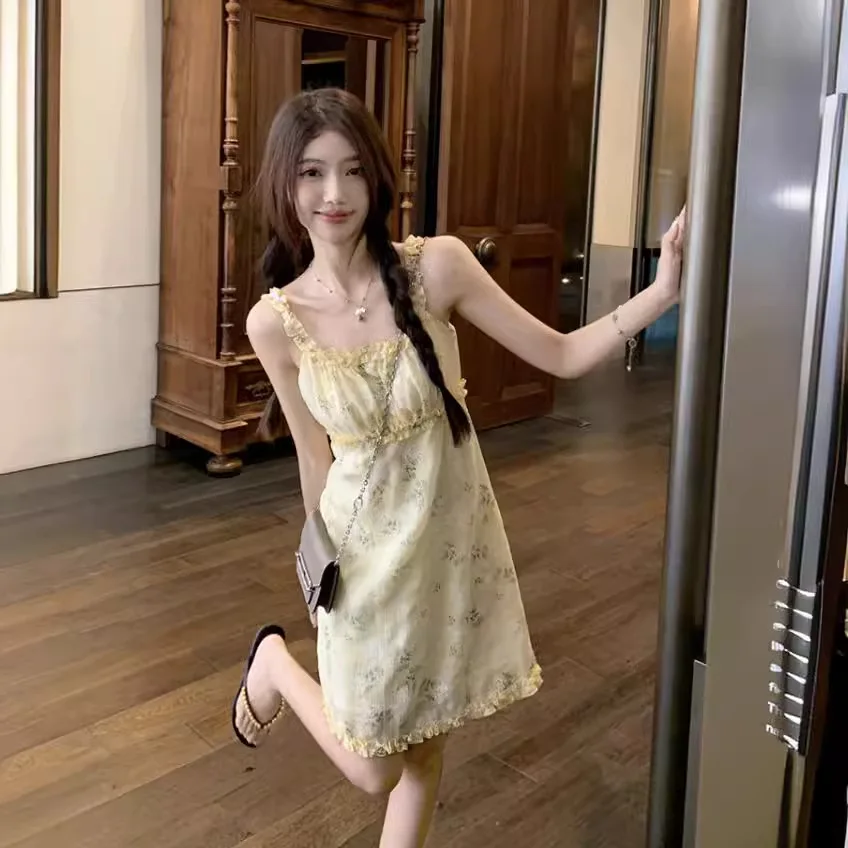 Женское цельнокроеное платье Aliexpress откровенное во французском стиле одежда на