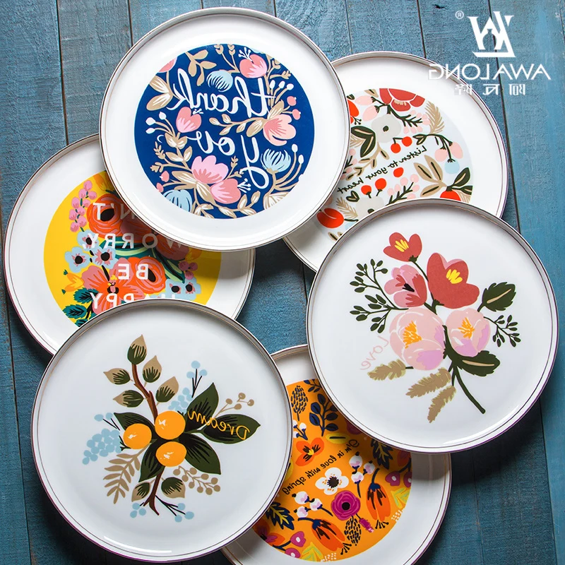 

living 12inch room storage bone china western food creative household fruit cake breakfast steak plate decorative ce