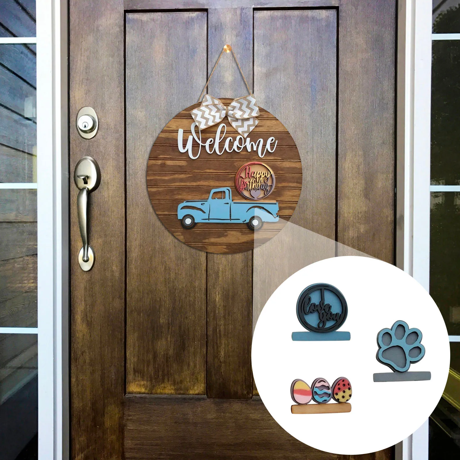 Украшения для крыльца сменный знак приветствия грузовика домашний декор входной