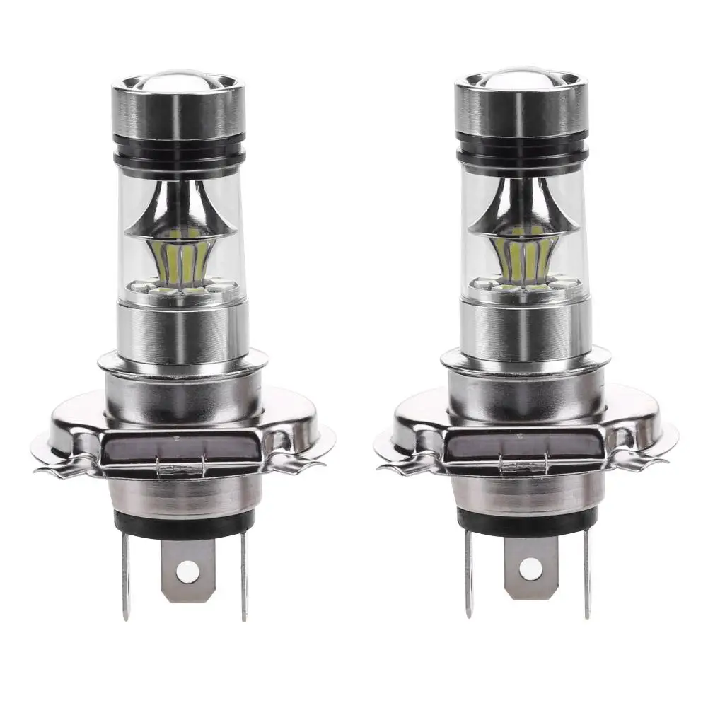 

4 шт., автомобильные светодиодсветодиодный лампы H4 100W 2828 20SMD