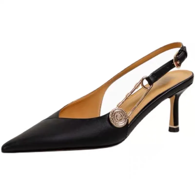 2022 Summer Brand Women's High Heels Luxury Gladiator Slingback High Heels Bridal Shoes Comfort High Heel Party Wedding Shoes