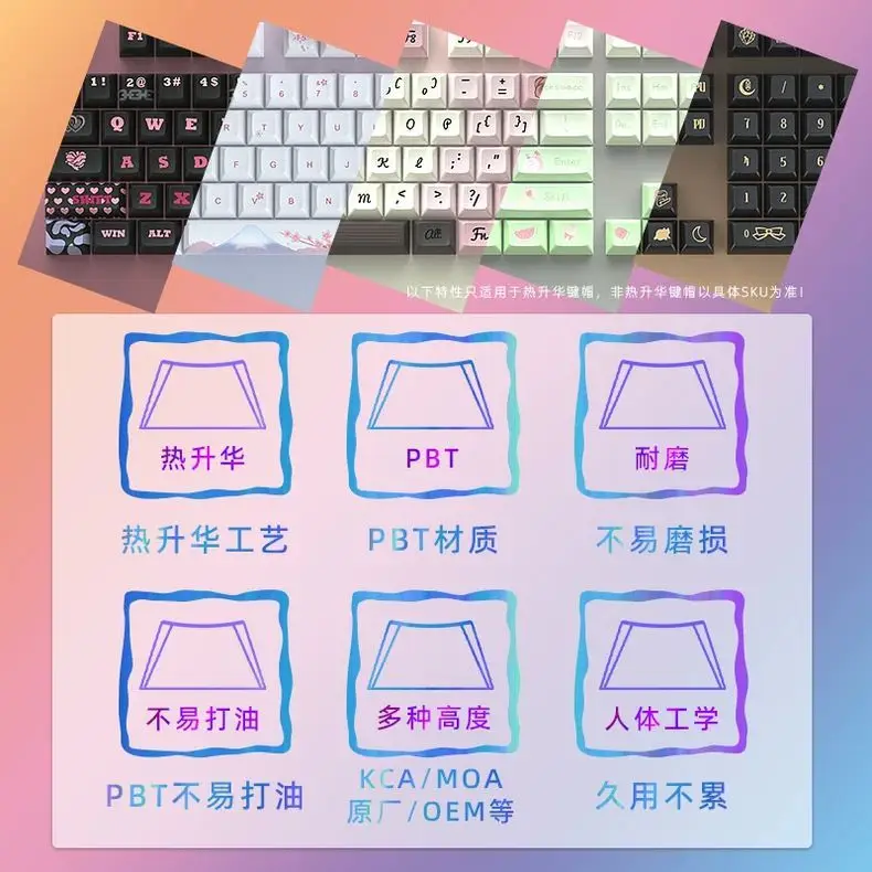 Туманные тени для послеобеденного чая колпачок клавиш с боковой гравировкой