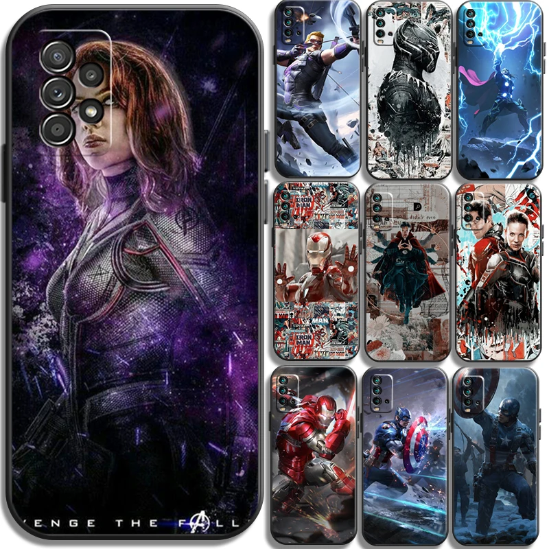 

Marvel Phone Cases For Xiaomi Redmi 9AT 9 9T 9A 9C Redmi Note 9 9 Pro 9S 9 Pro 5G Carcasa Funda Soft TPU