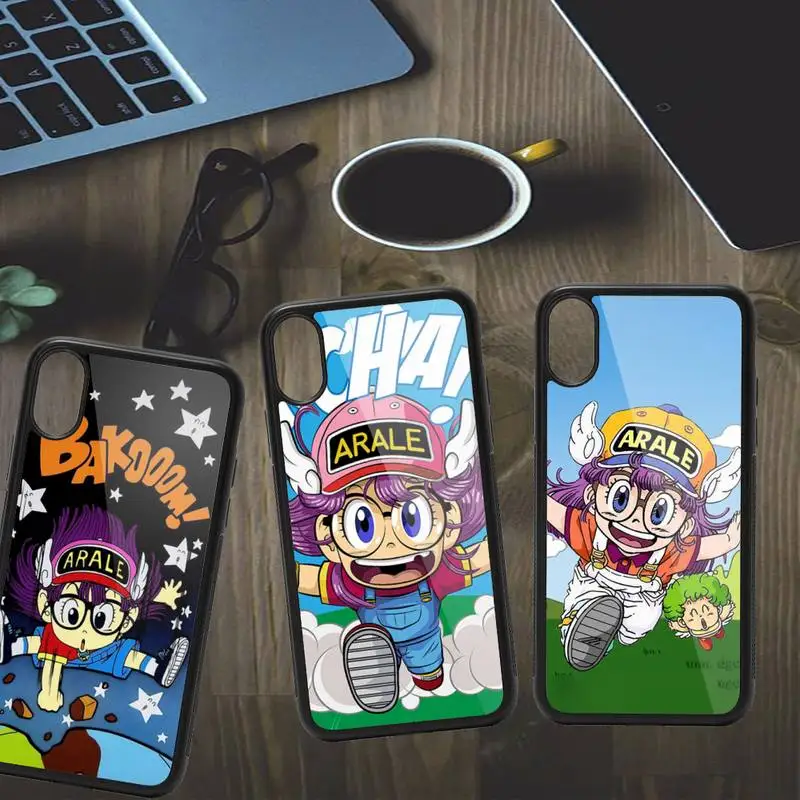 

Dr Slump Arale cartoon cute girl Phone Case PC for iPhone 11 12 13 pro XS MAX 8 7 6 6S Plus X XR Luxury shell funda