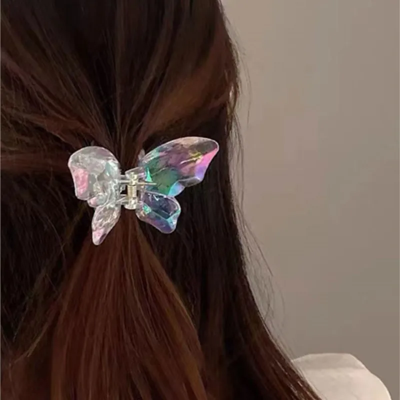 Colorful Mermaid Ji Butterfly Clip Super Fairy Hair Catch Sweet And Cute Back Of Head Bath Hairpin Hair Accessories images - 6