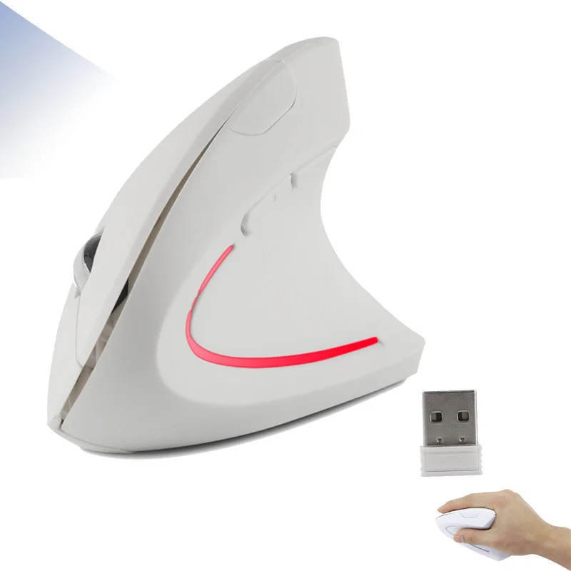 

Right Hand Wireless Mouse Vertical Gaming Mouse 800/1200/1600/ DPI USB Mause 2.4G Ergonomic Optical Mice For Laptop Office Home
