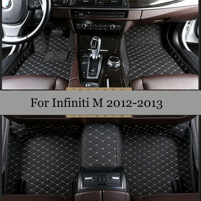 Car Floor Mats For Infiniti M 2013 2012 Carpets Waterproof Custom Interior Accessories Foot Rugs Auto Protect Pedals Pads