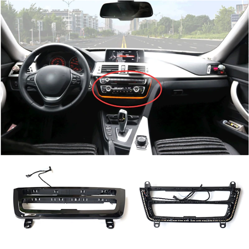 

Car Dashboard Ambient Light for BMW F30 F31 F32 F33 F34 F36 3/4 Series 12-19 LED Air Conditioning Panel Light Decorative Light