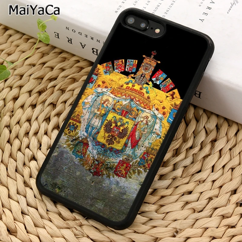 MaiYaCa Флаг Герб России Империя Чехол для телефона iPhone 16 15 14 11 12 13 Pro MAX 6 7 8 Plus Coque Shell