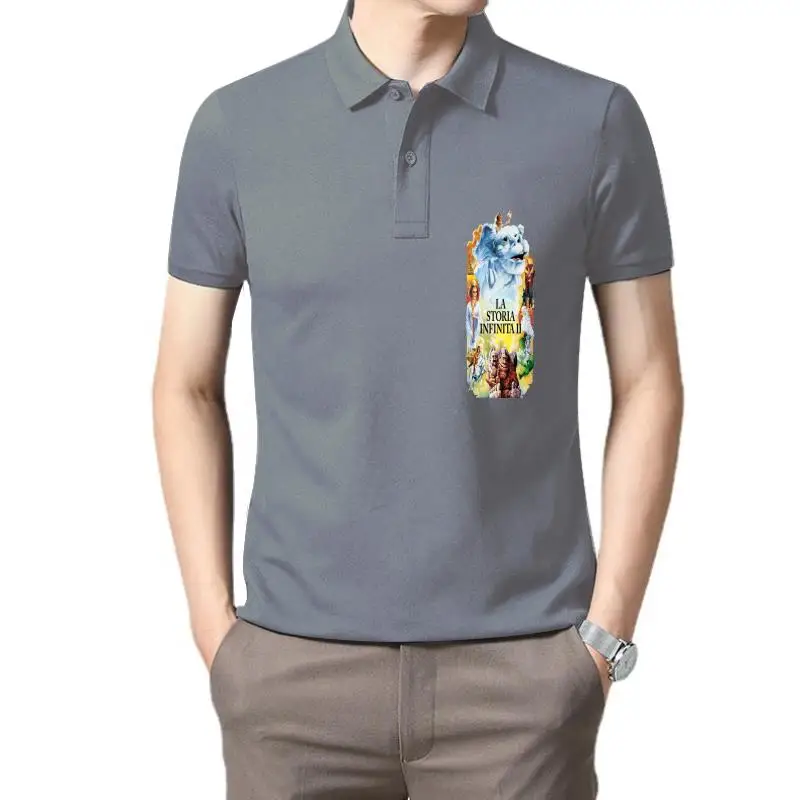 

Мужская одежда для игры в гольф, семейная футболка поло в стиле Харадзюку с надписью «The Never Story», размеров и старым фильмом 1984, G0723