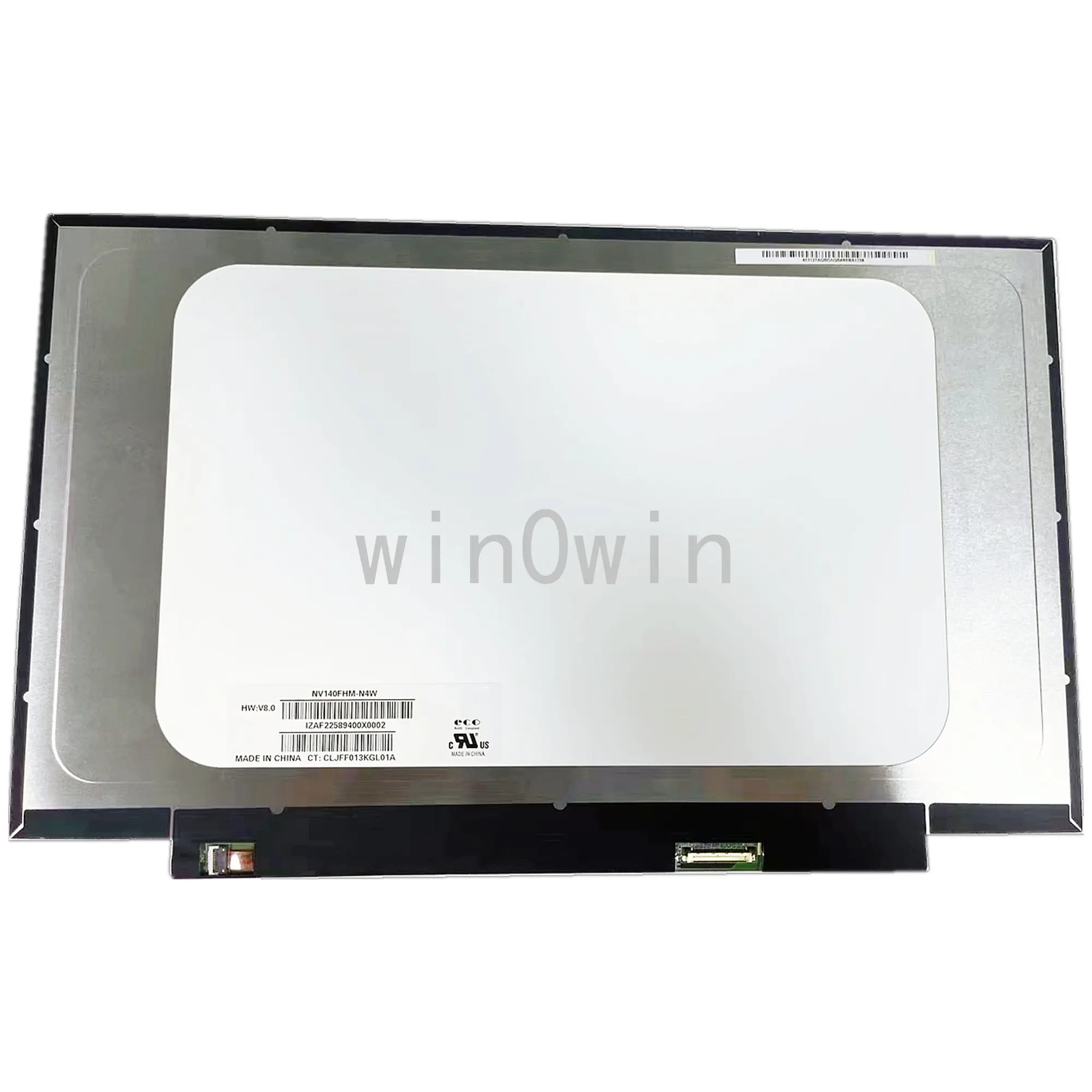 

NV140FHM-N4W 14,0 дюймовый ЖК-экран для ноутбука Dsiplay 1920 × 1080 FHD 30 контактов EDP 60 Гц, сменная панель дисплея 400 кд/м²