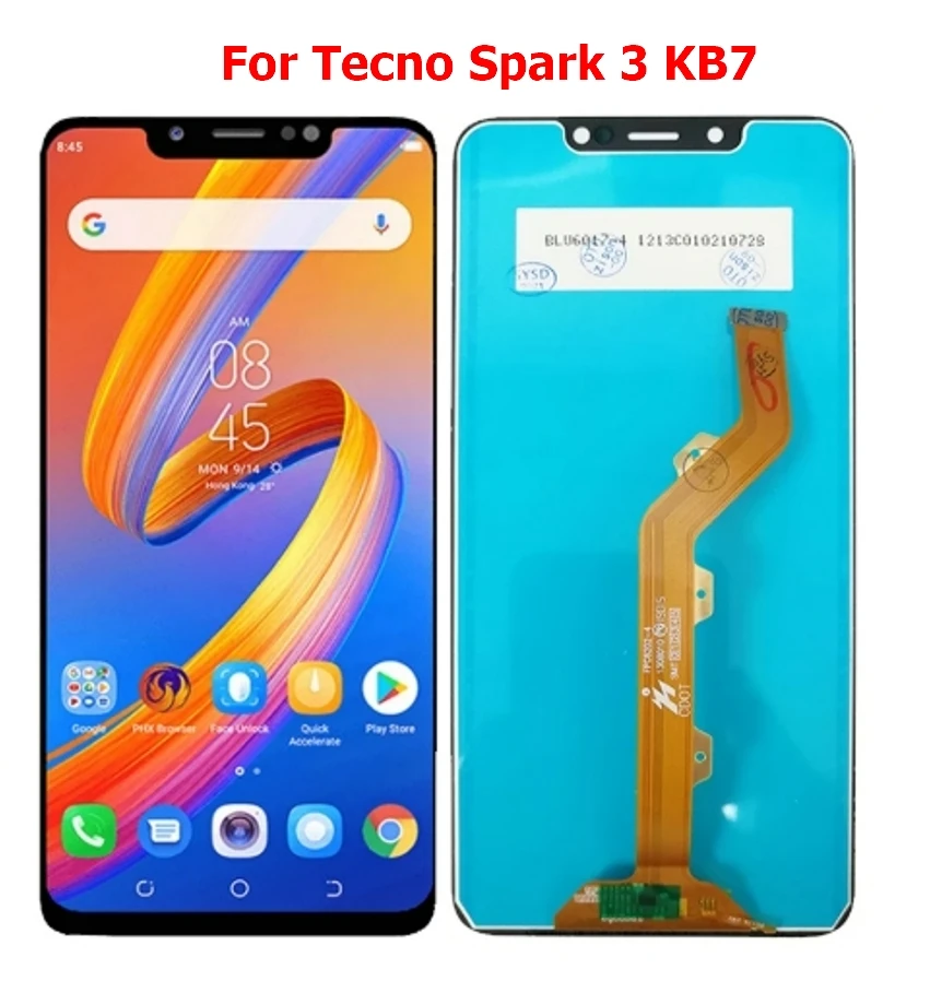 

6.2" KB7 LCD For Tecno Spark 3 LCD KB7 Display Screen Touch Panel Digitizer Sensor Assembly KB7 Spark3 Replacement Phone Parts