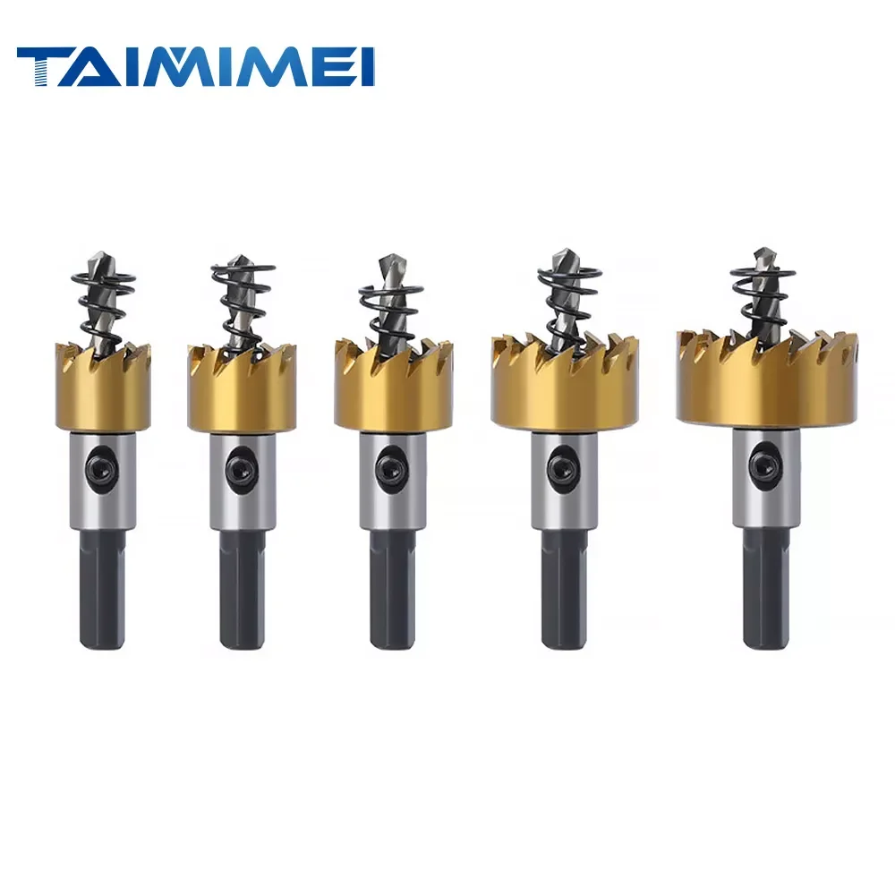 

5pcs 16mm-30mm HSS Hole Drill Stainless Steel Hole Opener Hole Saw Drill Bit for Metal Alloy Iron Cutting Drilling Hole Opener