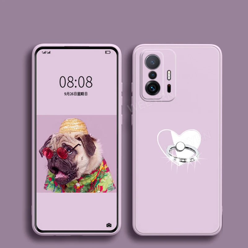 

Cartoons Finger Ring Holder Phone Case For Xiaomi Mi 11Lite Mi 11 11 Pro Ultra Mi 10T 11T Pro 11Lite 5G NE Silicone Soft Cover