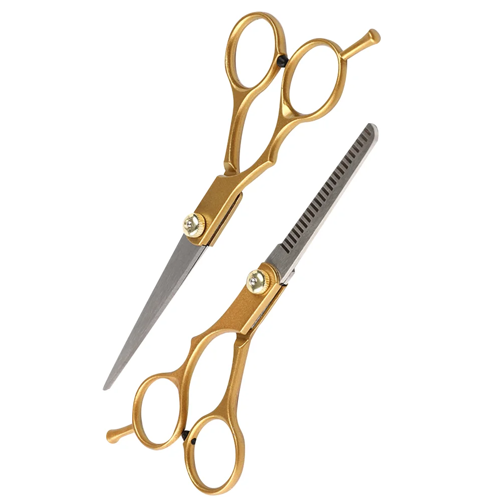 

2Pcs Haircut Shear Novel Nice Chic Durable Hair Styling Trimmer Flat Scissor