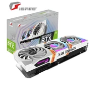 colorful igame geforce rtx 3060 ti ultra w oc 8g lhr 1770mhz video game light tracing design professional white graphics card
