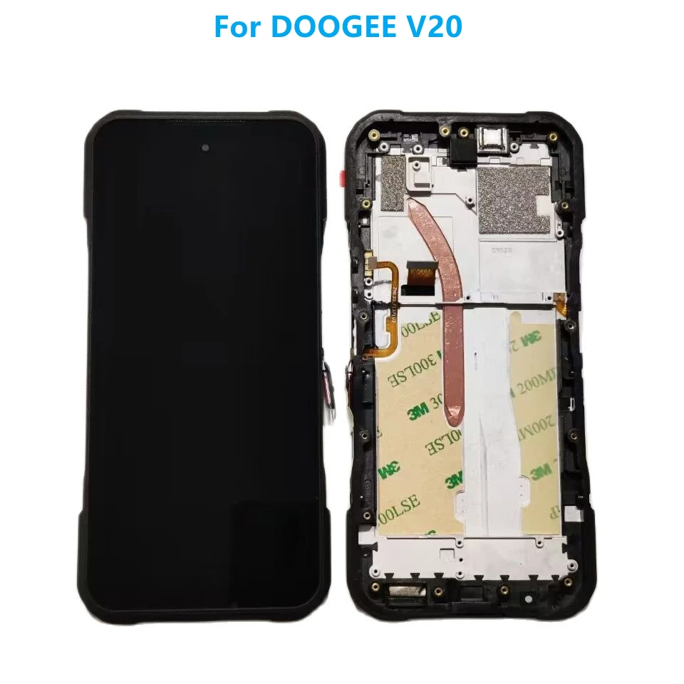 Оригинальный ЖК-дисплей для DOOGEE V20 с рамкой и диагональю 6,43 дюйма, Сменное стекло + Инструменты для ремонта