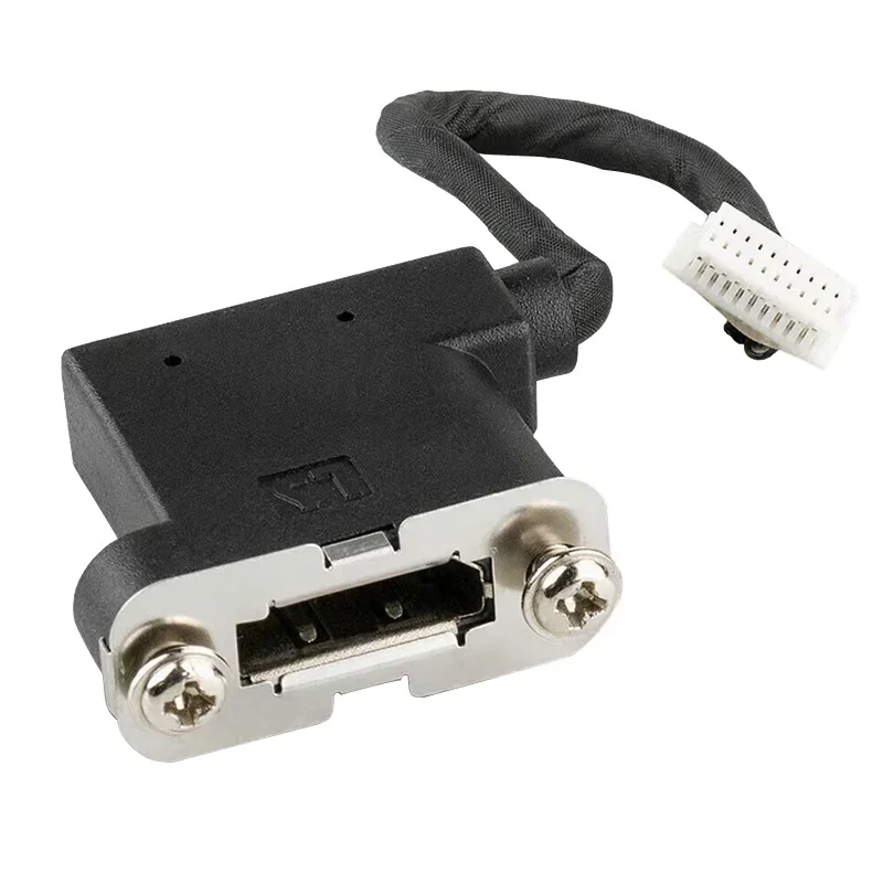 

Кабель-удлинитель с винтовой панелью для материнской платы компьютера, 20 контактов к Displayport, для Lenovo M700M900, M710q, M910q