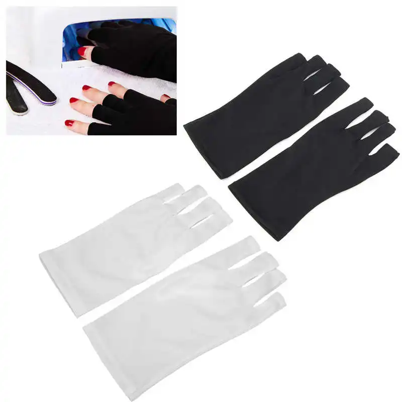 1 Pair Nail Art Glove UV Protection Anti Radiation Gloves Protector for Gel LED Lamp Light Tools |
