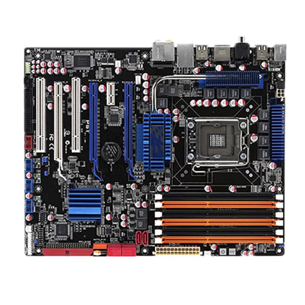 

Настольная материнская плата для P6T DDR3 LGA 1366 USB2.0 SATA II 24 ГБ X58 настольная материнская плата