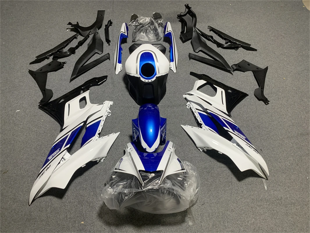

Комплект обтекателей для мотоцикла, подходит для YZF R25 R3 2019 2020 2021 2022, кузов высокого качества ABS под давлением, белый на заказ