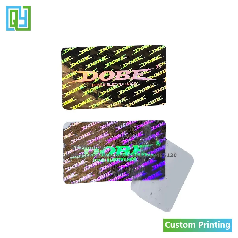 10000pcs 25x15 mm Free Shipping Personalised Security High Quality Tamper Evident Hologram Stickers 3D Silver Holographic Labels