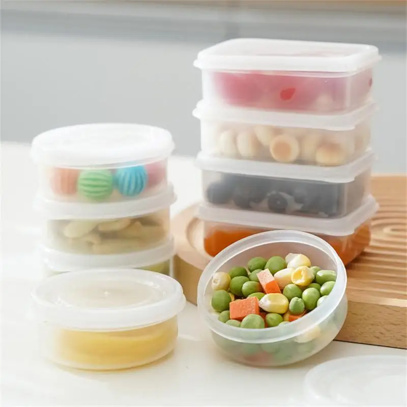 

Sealed Preservation Box Fresh-keeping Box Mini Sealed Thickened Food Grade Jar Rice Fruit Lunch Packaged Box Kitchen Storage Box