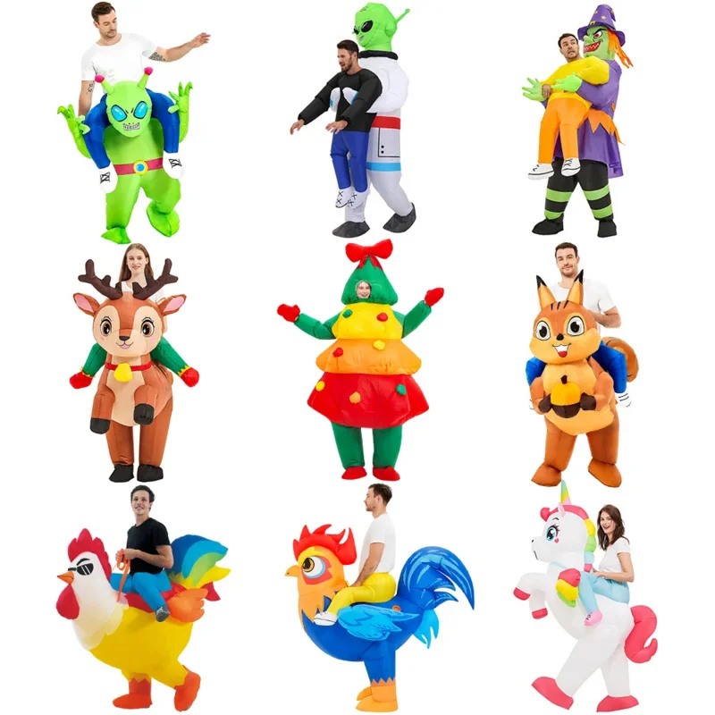 

New Alien Inflatable Costume Anime Suits Dress Mascot Purim Halloween Christmas Party Cosplay Costumes for Kids Adult
