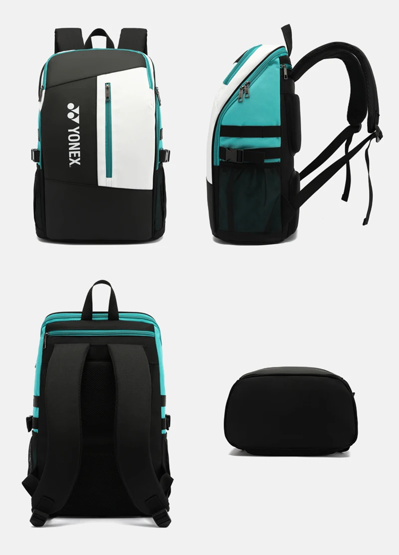Original YONEX Fashion Women Men Badminton Rackets Backpack Large Racquet Shoulder Bag With Shoes Compartment For Match Training