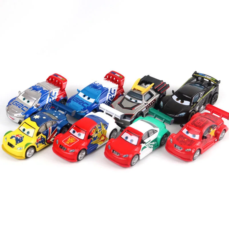 HOT!Disney Pixar Cars Lightning McQueen Jackson Storm Mack Uncle Truck Car Model Cartoon Collection Vehicle Kids Christmas Gift