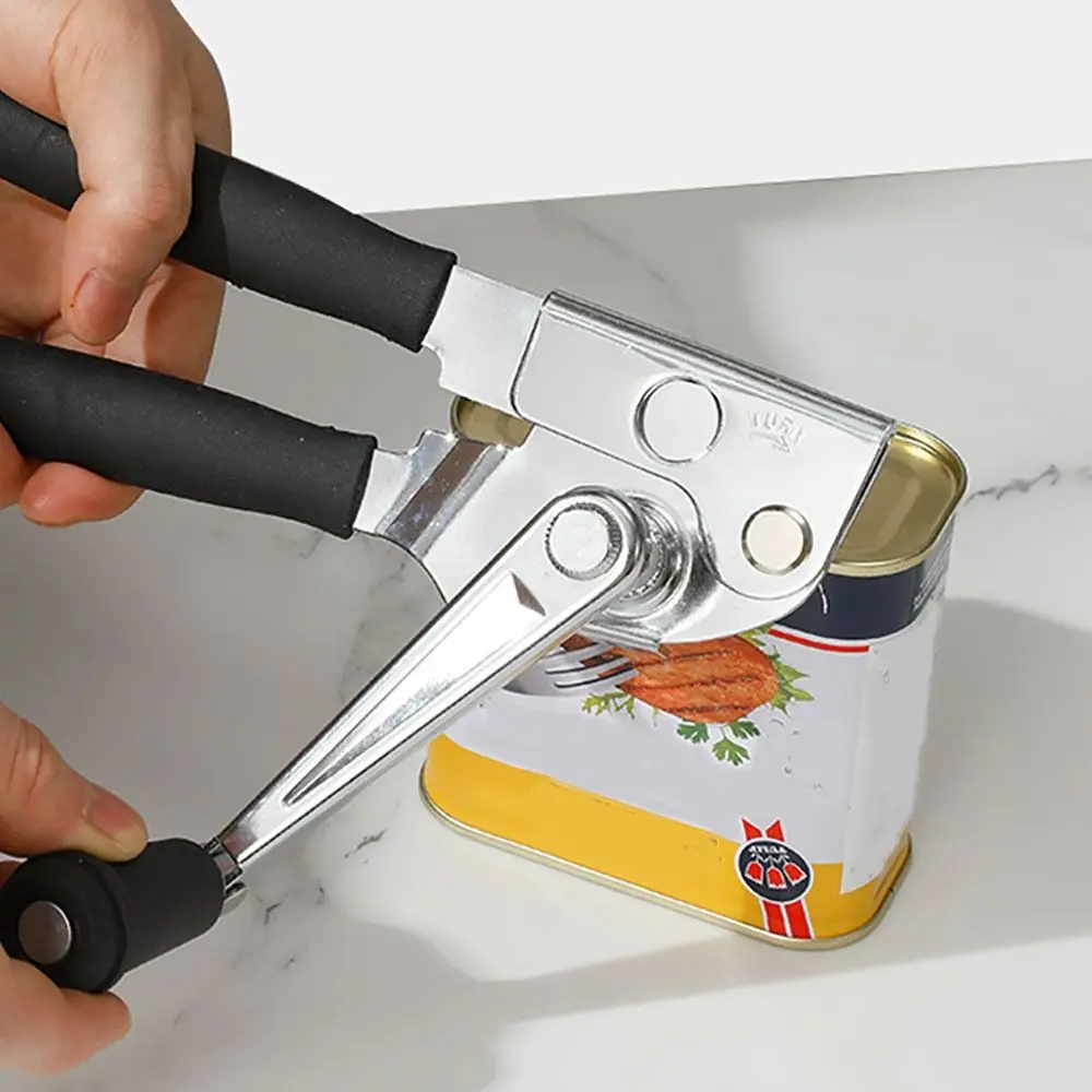 

Oversized Knob Commercial Can Opener Black Manual Hand Can Opener Manual Large Handheld Can Opener for Big Cans Kitchen