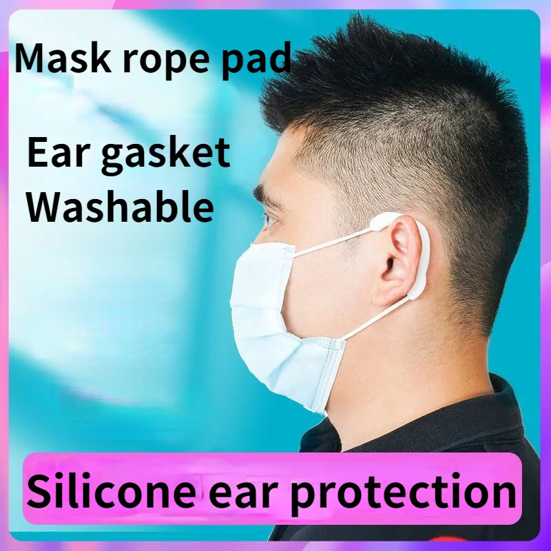 

Mask Ear Protector Hook,Ear Savers for Masks Caps,Silicone Mask Ear Protectors Soft Reusable Friendly Ear Hook for Adult & Kids