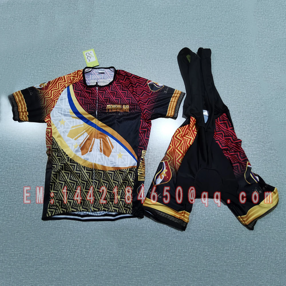 Велосипедный Трикотажный костюм для мужчин короткий рукав гелевые шорты 9D