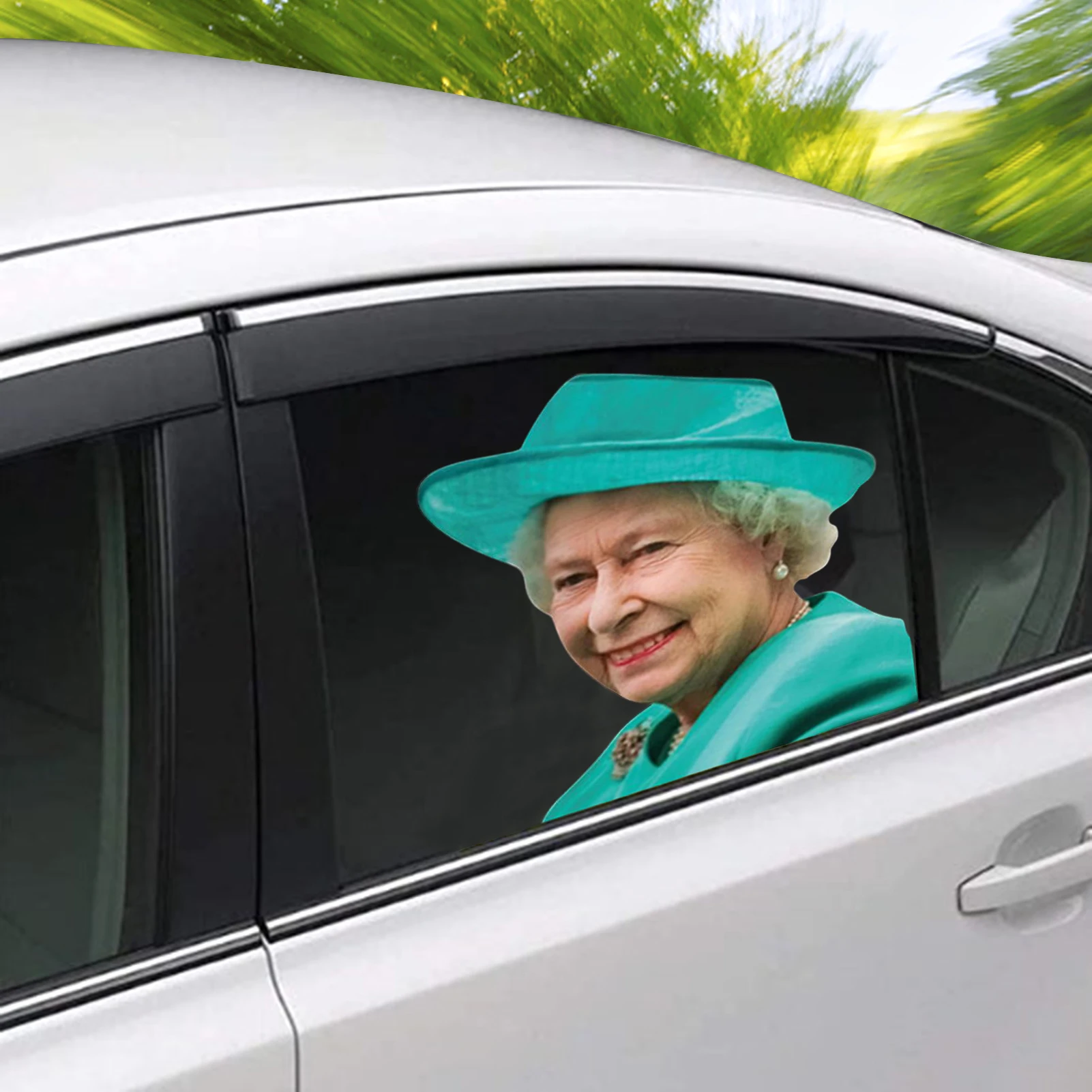 

3D Car Window Sticker Funny Celebrity Car Rear Window Sticker Universal Queen Elizabeth Pope Francis Ruth Bader Ginsburg Decals