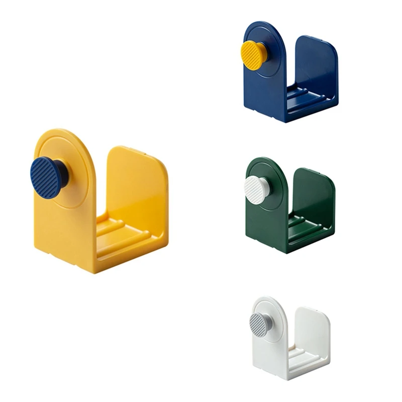 

ABS Wall Mounted Storage Rack Pot Lid Holder Hooks Home Storage Organizer Kitchen Accessories For Cleaning Brush Towel