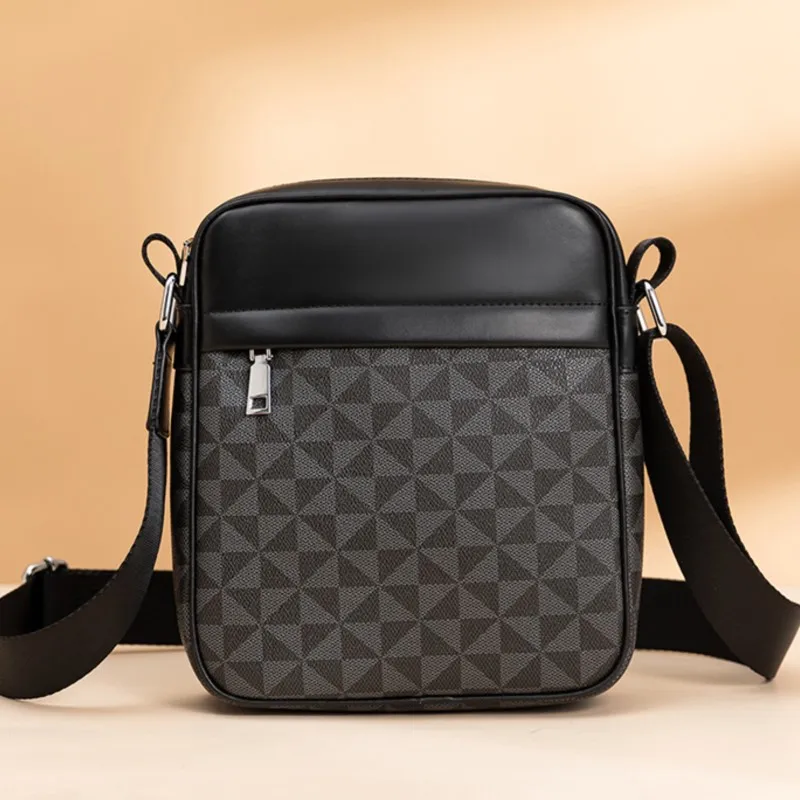 

Дизайнерская сумка через плечо для мужчин, кожаные повседневные мужские мессенджеры, модная деловая сумочка на ремне, роскошный бренд