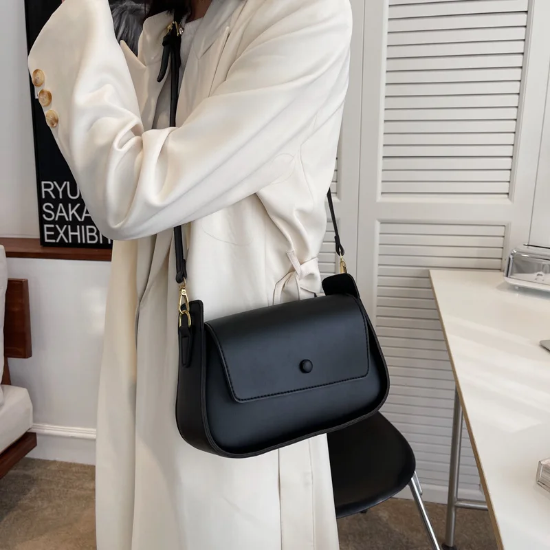 2022 New Fashion PU Leather Crossbody Sling Bags Women's Designer Handbag Luxury Brand Underarm Shoulder Side Bag Ladies