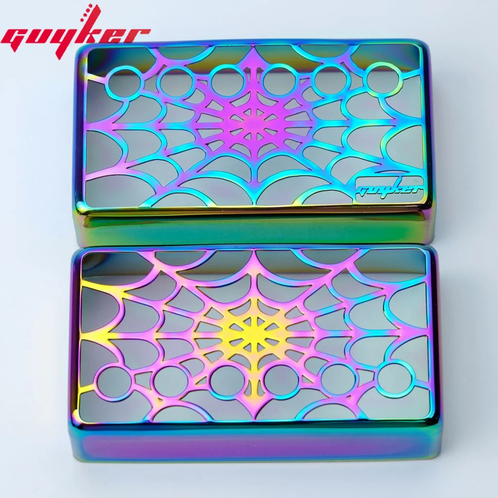 Крышка звукоснимателя Guyker Humbucker Cupronickel 50 мм и 52 с интервалом полюса Spider Web Out Набор
