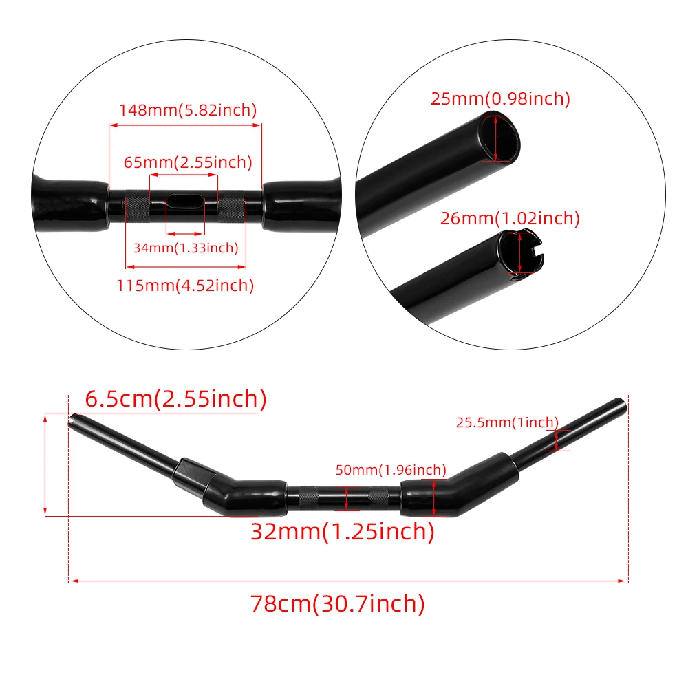 Руль для мотоцикла в стиле ретро модифицированный руль 25 мм 1 дюйм Dyna Sportster Bobber