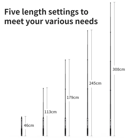 Палка для селфи для Gopro Max/Insta360 X3 X4 X5/DJI Osmo 360, аксессуары, невидимый удлинитель из углеродного волокна 3 м для Osmo 360