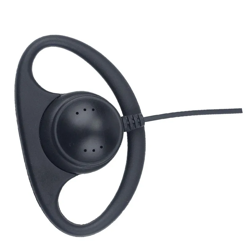 Earpiece with Mic 2 Pin D Shape Two Way Radio Headset for RT22 RT21 H-777 RT68 RT19 H-777S RT22S Baofeng UV-5R Arcshell(2 Pack)