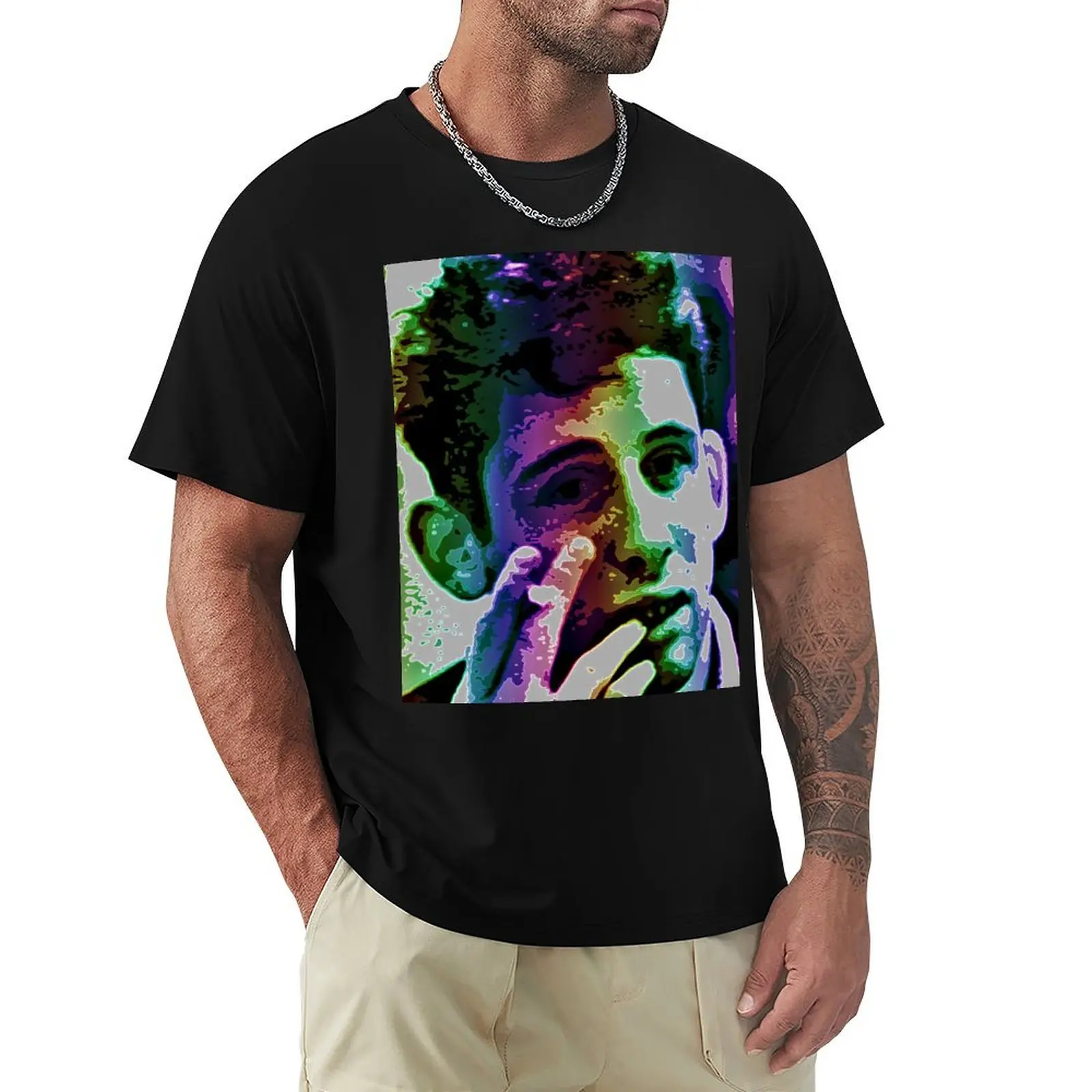 Фото Футболка Shane MacGowan The Pogues поп-арт, эстетичная одежда, футболка большого размера, футболки для мужчин №1